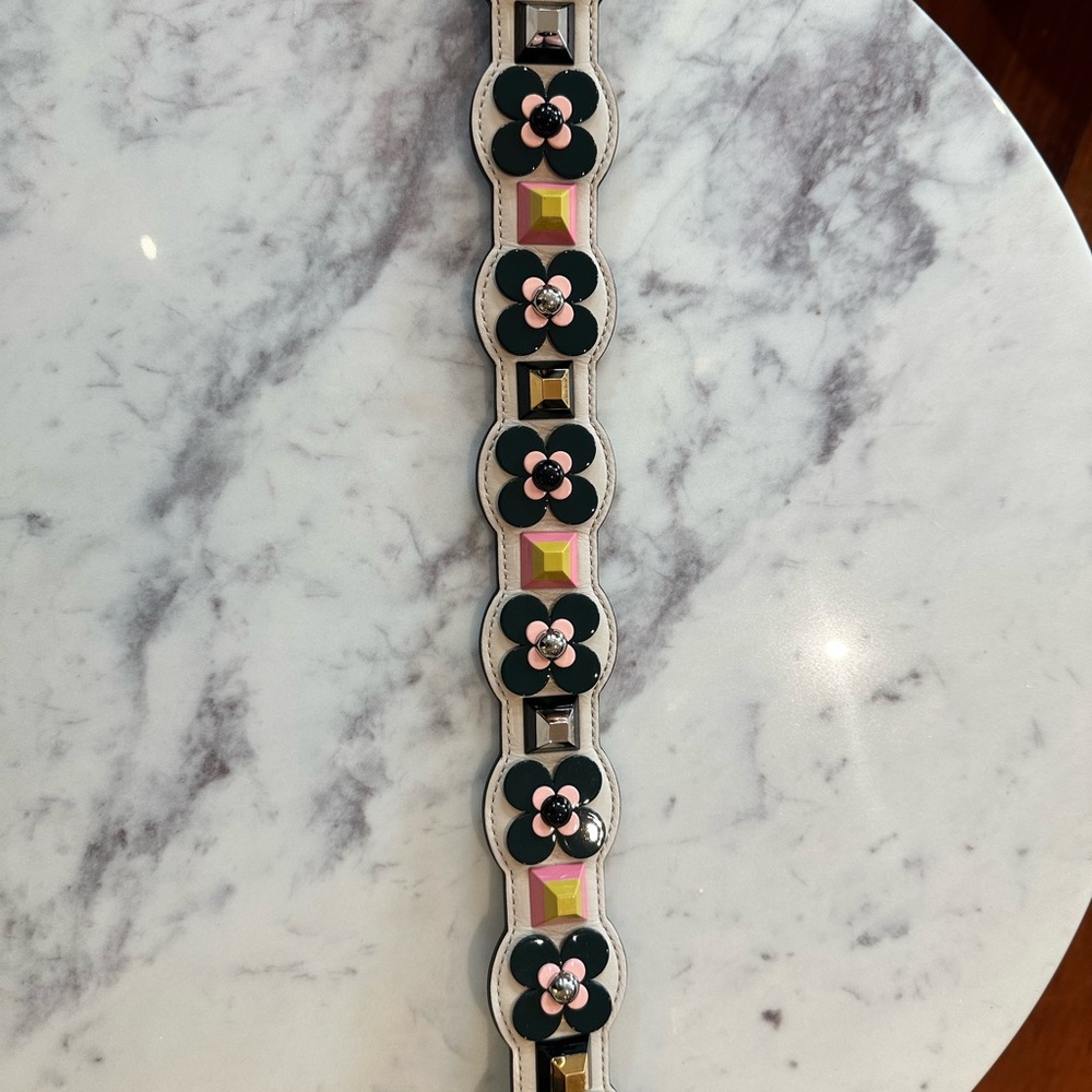 Fendi Floral Embellished Bag Strap - Picture 6 of 6